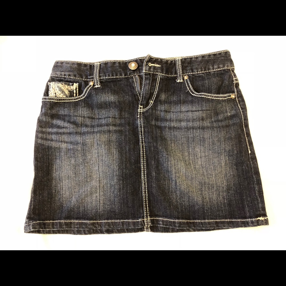 Maurice’s  brand above the knee jean skirt.